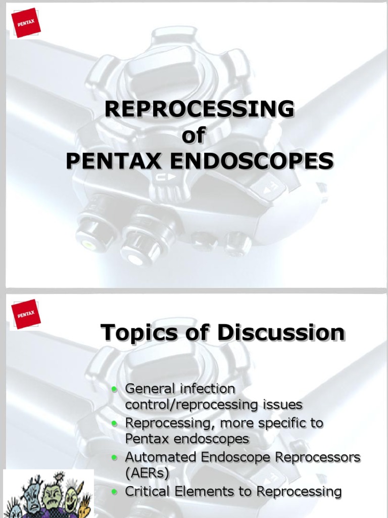 Reprocessing of Pentax Endoscopes Sterilization (Microbiology