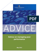 Advisory Guide-Managing Poor Performance - August 2012