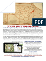 When We Were British: Interdisciplinary Approaches To Visualize Early America