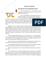 Unit 18 - Lesson 30: Scanning The Text and Comprehension Check