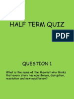 Half Term Quiz