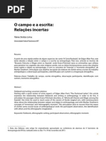 O campo e a escrita