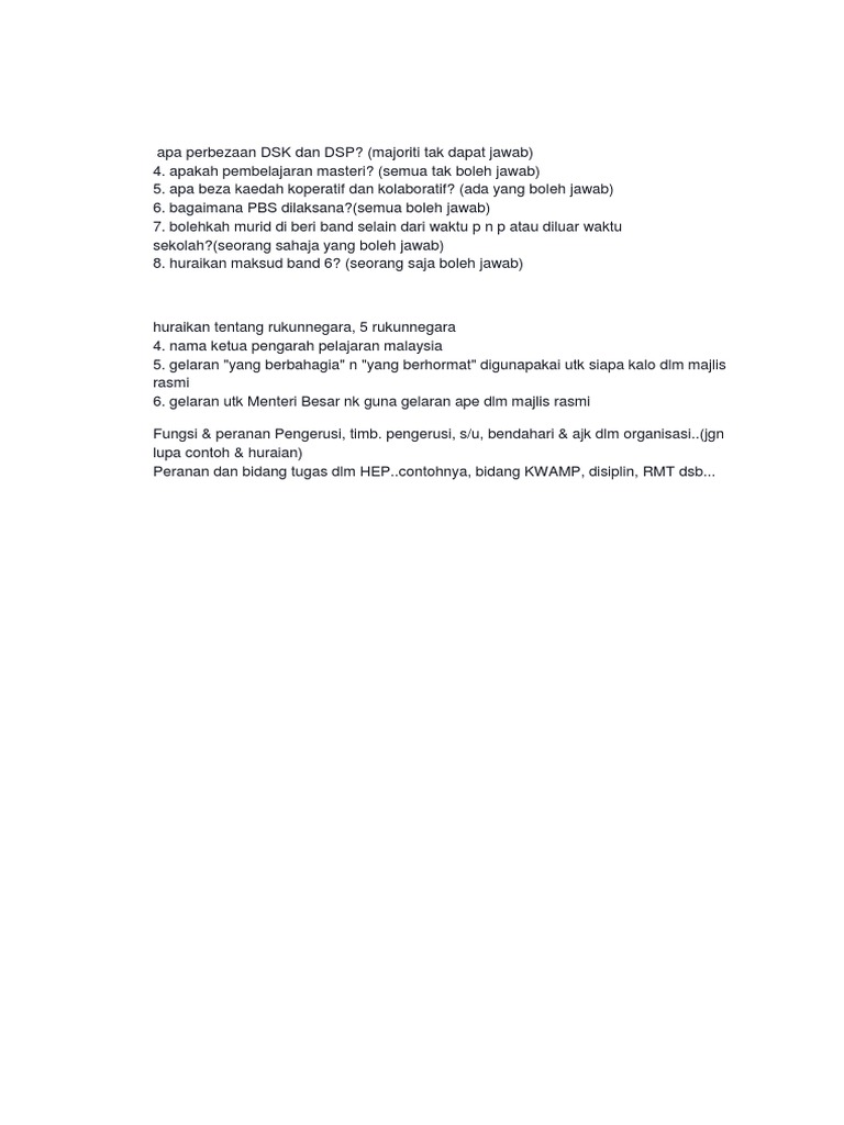 Apa Perbezaan DSK Dan DSP | PDF
