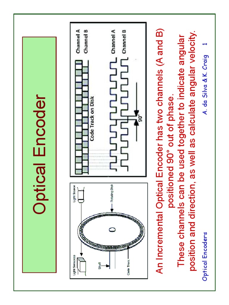 Optical Encoder | PDF | Electrical Engineering | Electronics