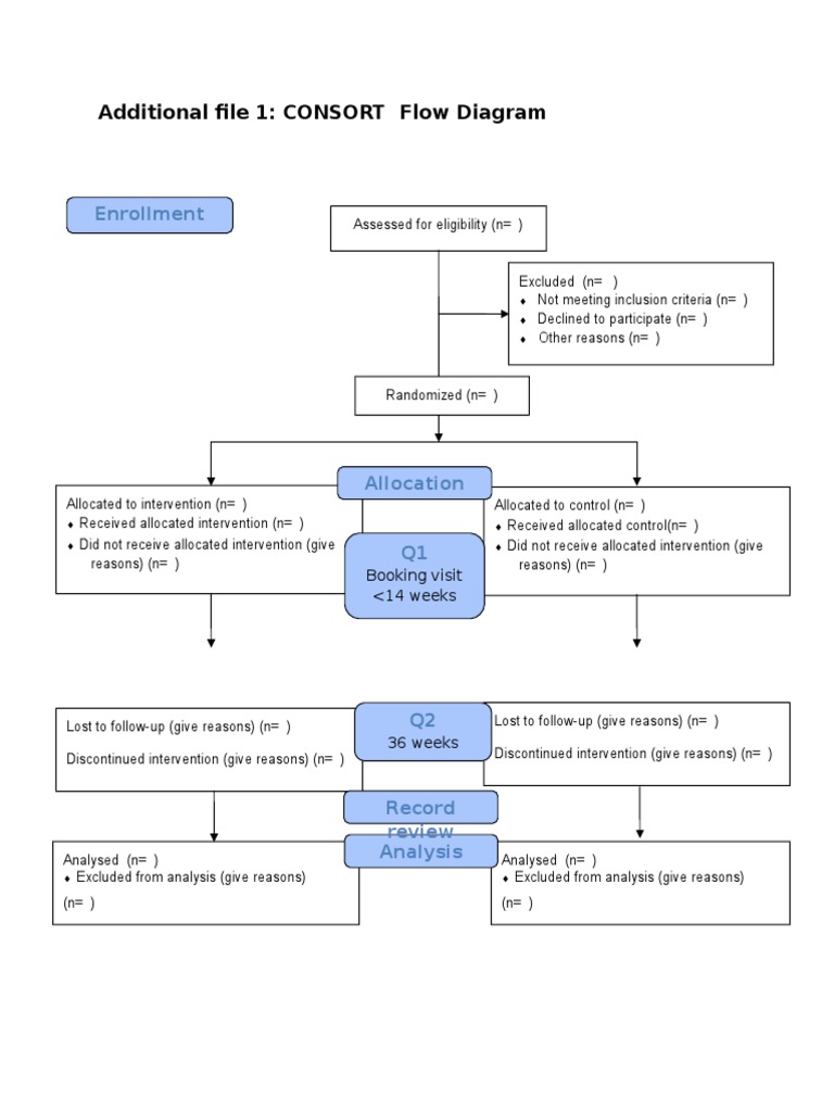 CONSORT Flow Diagram for RCT | PDF