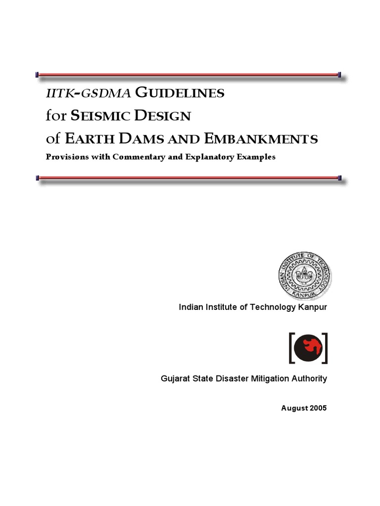 Seismic Design Guidelines for Earth Dams | PDF | Dam | Earthquakes