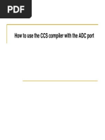 ADC Port CCS Compiler