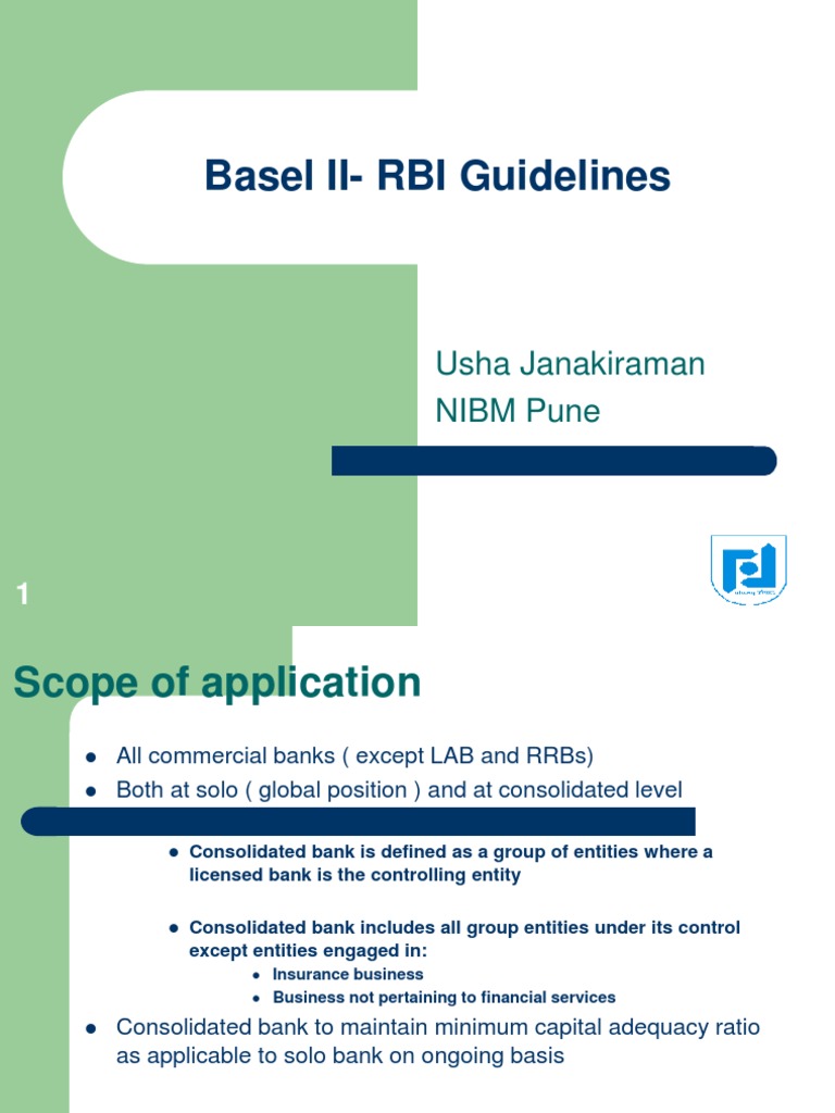 Basel II RBI Guidelines PDF Repurchase Agreement Basel Ii