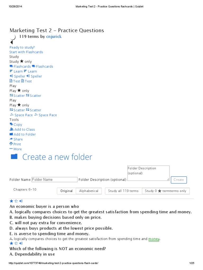 Basic marketing test questions image