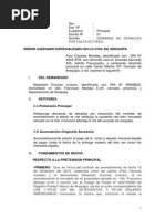 Demanda Desalojo Por Vencimiento Contrato  Propiedad 