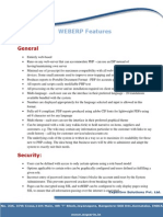 WEBERP Features Document