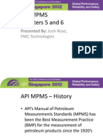 API MPMS Chapters 5 and 6 Resume