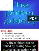 Direct Indirect Objects