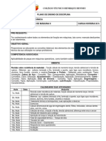 Plano de Ensino Da Disciplina Elementos de Maquinas II 