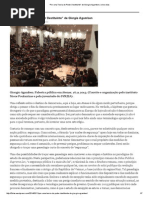 “Por Uma Teoria Do Poder Destituinte” de Giorgio Agamben