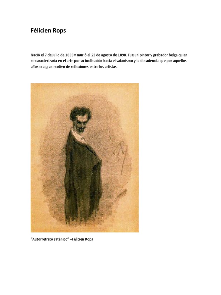 Félicien Rops | PDF | Pinturas | Artes (general)