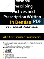 Rational Drug RX and Writing Dentistry For Print