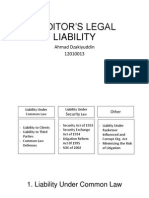 Auditor's Legal Liability