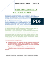 Valores Humanos Honestidad Puntualidad Responsabilidad