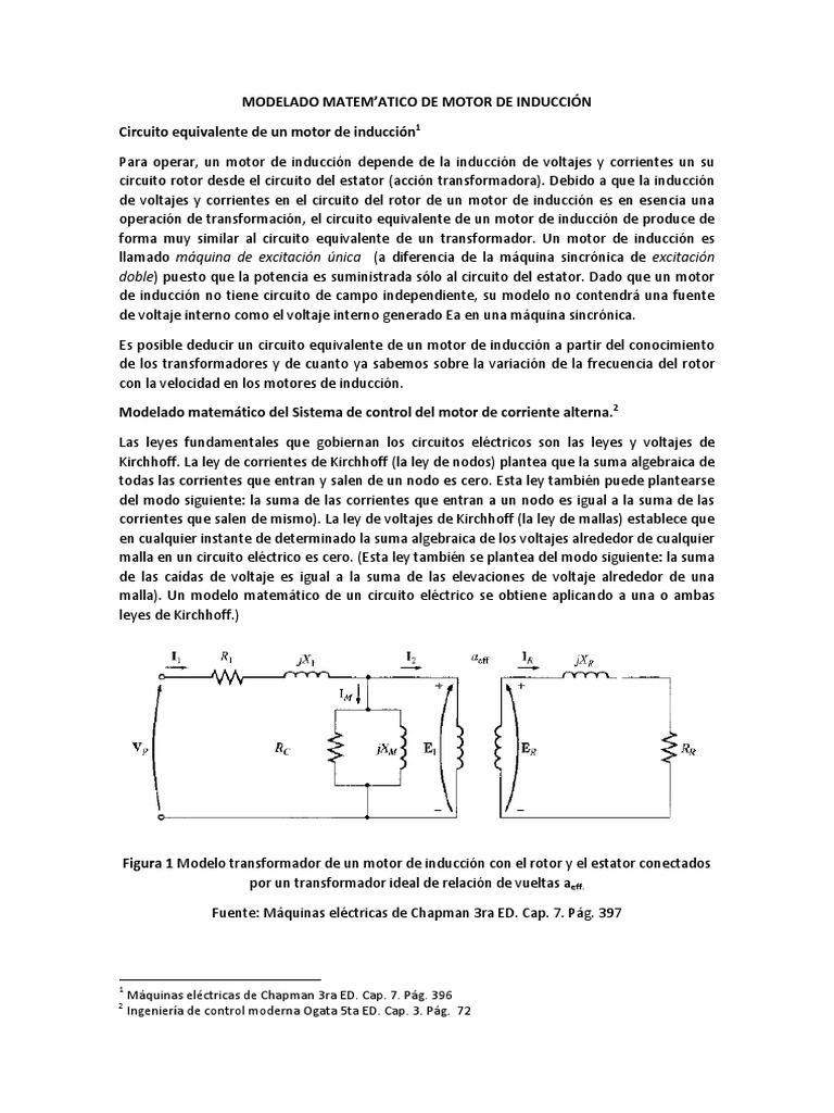 Modelado Matemático Del Sistema de Control Del Motor de Corriente ...