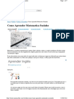 Como Aprender Matematica PDF