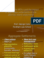 Aggregate.settlements and the attorney client relationship