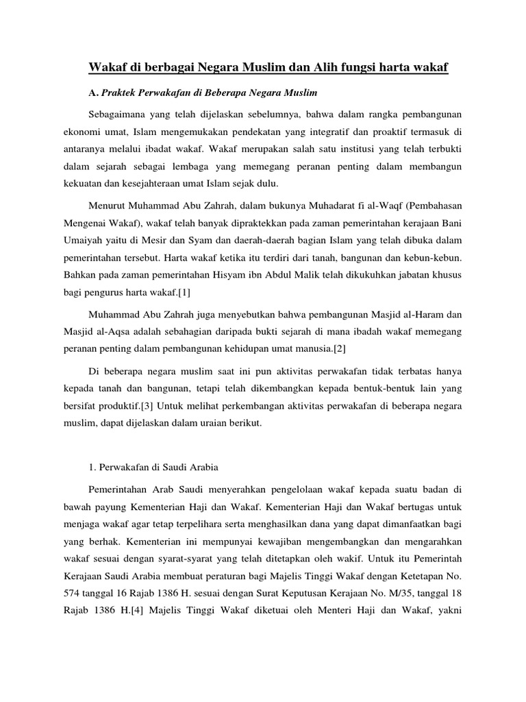 Orang Atau Badan Yang Diserahi Untuk Mengurus Harta Wakaf