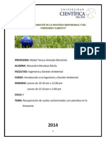 Monografía Técnicas de Descontaminación de Suelos con Petróleo