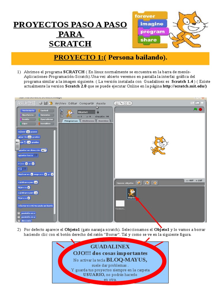 scratch tutorial.pdf Scratch (lenguaje de programación) Archivo de