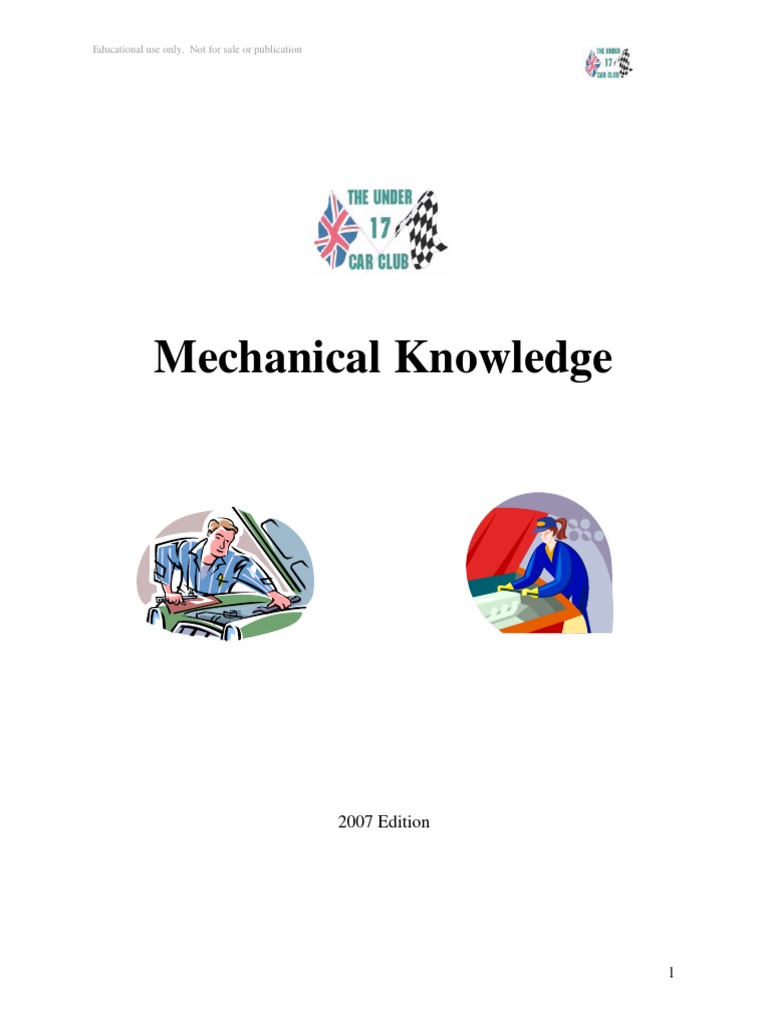 Mechanical Knowledge | PDF | Technology & Engineering | Home & Garden