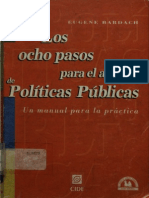 Eugene Bardach-Los Ocho Pasos Para El Analisis de Politicas Publicas