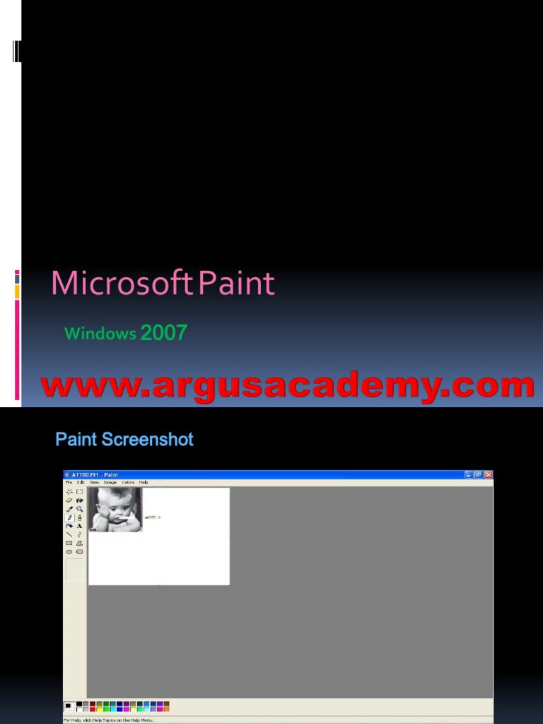 Microsoft Paint: Windows | PDF