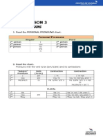 UNIT 1 LESSON 3 Personal Pronouns PDF