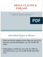 Adverbial Clause & Phrase