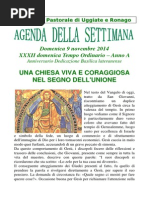Comunità Pastorale di Uggiate e Ronago Agenda della settimana