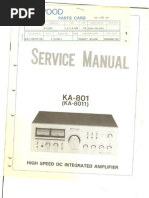 Download Kenwood KA801 Integrated Amplifier Service Manual by bobbilow SN24581148 doc pdf