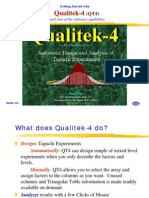 Getting Started With Qualitek-4 (Help) PDF