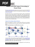 Huawei OSN3500 Typical Networking in Packet Mode