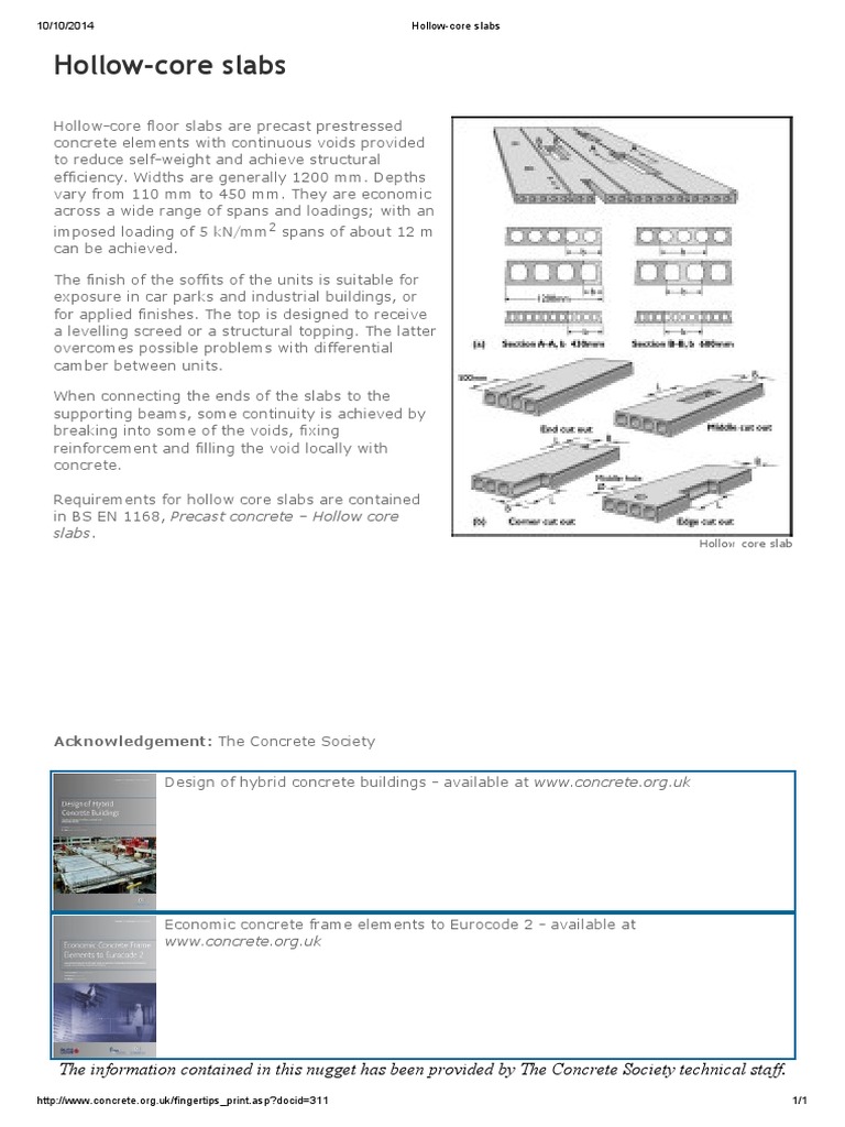 Hollow Core Slab | PDF