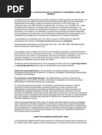 Importancia de La Psicologia en La Conducta y Desarrollo Del Ser Humano