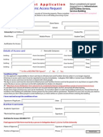 Student Electronic Access Application PDF