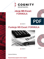 Funkcje Programu Excel - Formuła