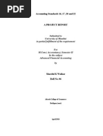 Accounting Standards 16, 17, 20 and 22: Submitted To University of Mumbai in Partial Fulfillment of The Requirement