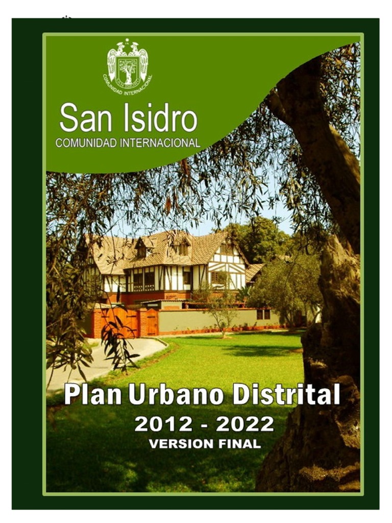 Plan Urbano San Isidro 2012-2022 | PDF | Lima | Planificación