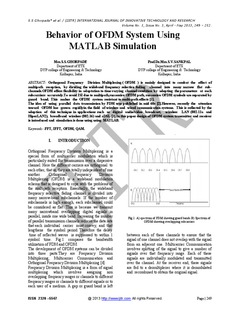 Ofdm With Matlab | PDF | Orthogonal Frequency Division Multiplexing ...