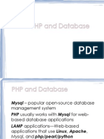 Discussion About PHP and Database