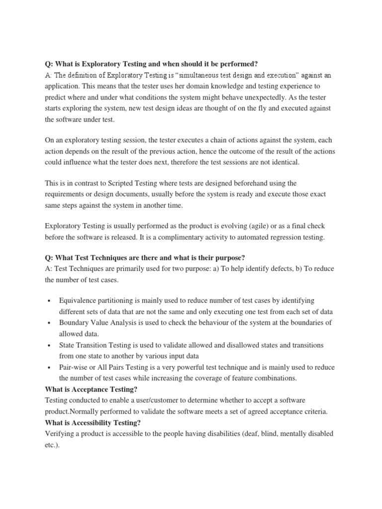 Understanding Exploratory Testing | PDF | Production And Manufacturing ...