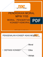 Kuliah 1 Moral - Pengertian Dan Konsep Kemoralan