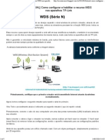 Configurar e Habilitar o Recurso WDS Nos Aparelhos TP-Link