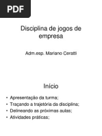 Disciplina de Jogos de Empresa